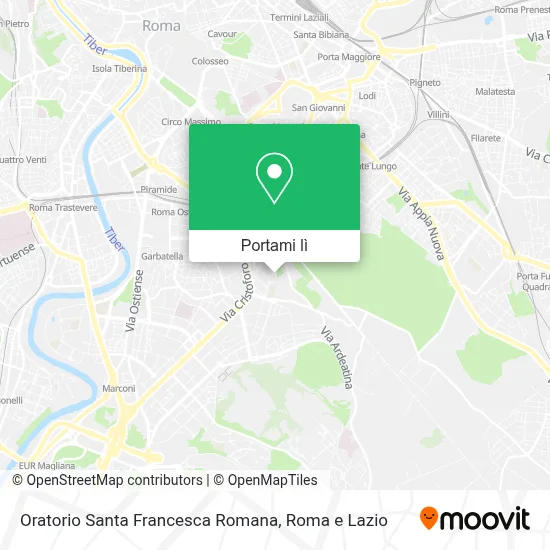 Mappa Oratorio Santa Francesca Romana