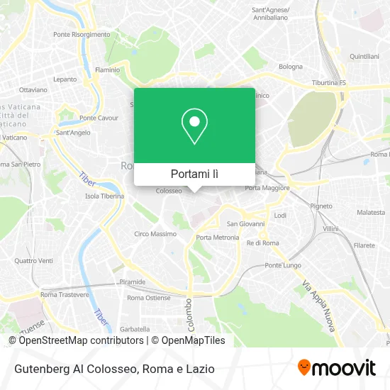 Mappa Gutenberg Al Colosseo