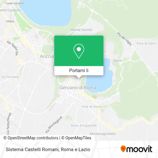 Mappa Sistema Castelli Romani