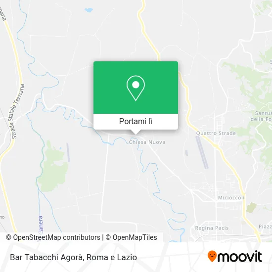 Mappa Bar Tabacchi Agorà