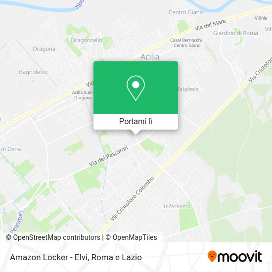 Mappa Amazon Locker - Elvi