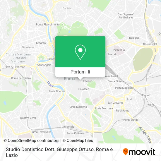 Mappa Studio Dentistico Dott. Giuseppe Ortuso