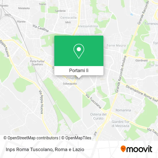 Mappa Inps Roma Tuscolano
