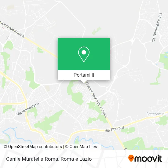 Mappa Canile Muratella Roma