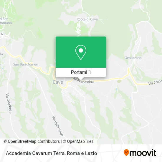 Mappa Accademia Cavarum Terra
