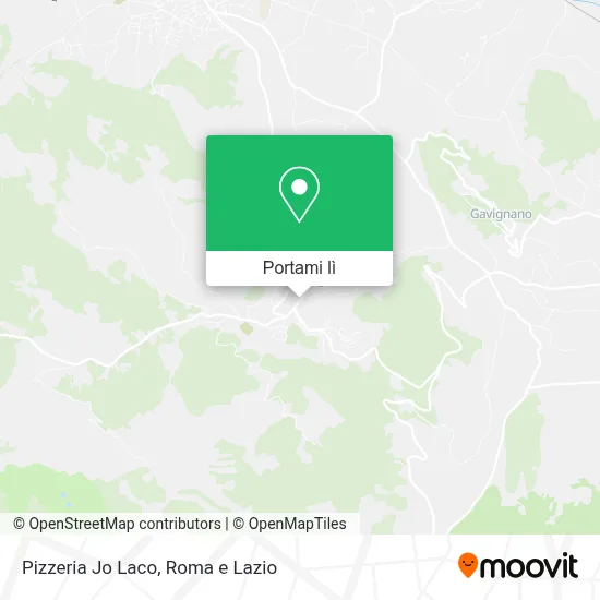 Mappa Pizzeria Jo Laco