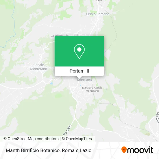 Mappa Manth Birrificio Botanico