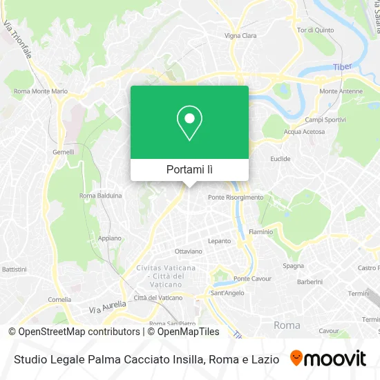 Mappa Studio Legale Palma Cacciato Insilla