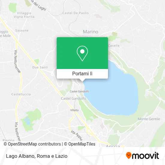 Mappa Lago Albano