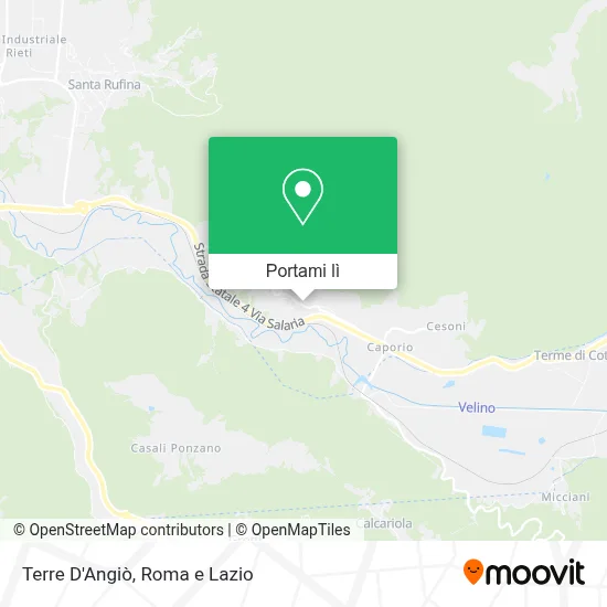 Mappa Terre D'Angiò
