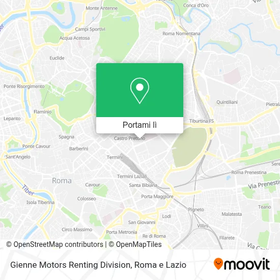 Mappa Gienne Motors Renting Division