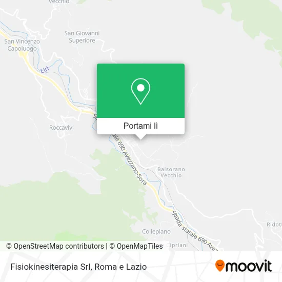 Mappa Fisiokinesiterapia Srl
