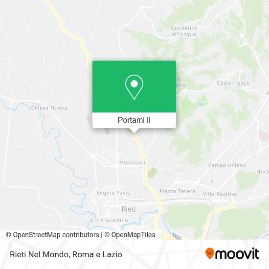 Mappa Rieti Nel Mondo
