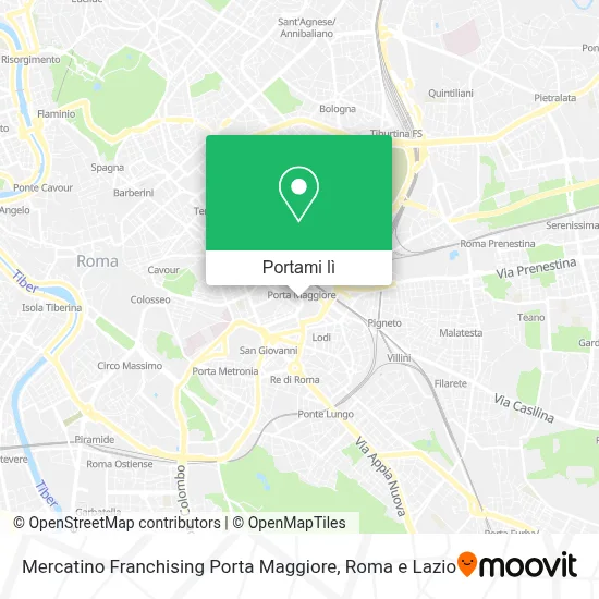Mappa Mercatino Franchising Porta Maggiore