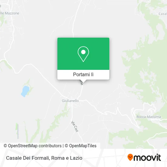 Mappa Casale Dei Formali