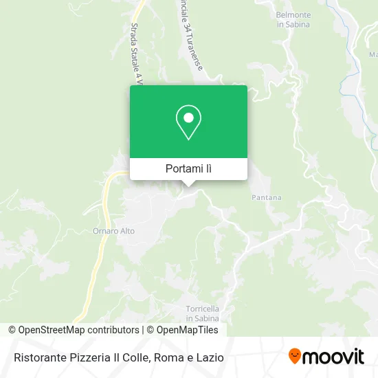 Mappa Ristorante Pizzeria Il Colle