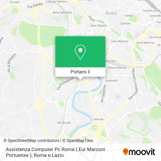 Mappa Assistenza Computer Pc Roma ( Eur Marconi Portuense )