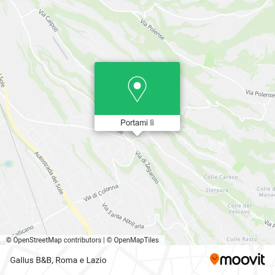 Mappa Gallus B&B