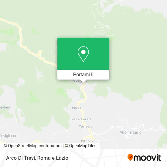 Mappa Arco Di Trevi