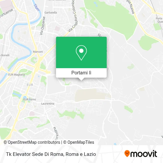 Mappa Tk Elevator Sede Di Roma
