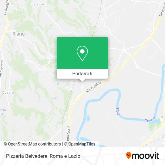 Mappa Pizzeria Belvedere