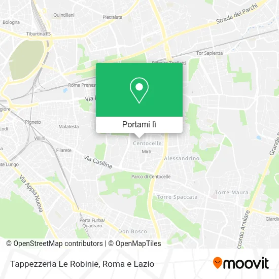 Mappa Tappezzeria Le Robinie
