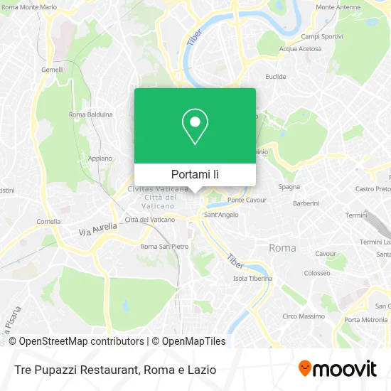 Mappa Tre Pupazzi Restaurant