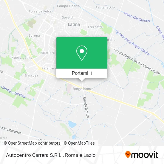Mappa Autocentro Carrera S.R.L.