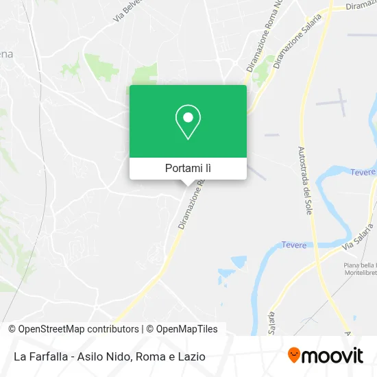 Mappa La Farfalla - Asilo Nido