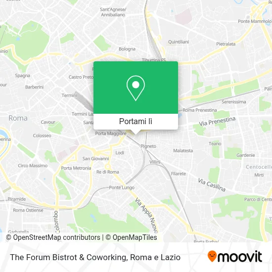 Mappa The Forum Bistrot & Coworking