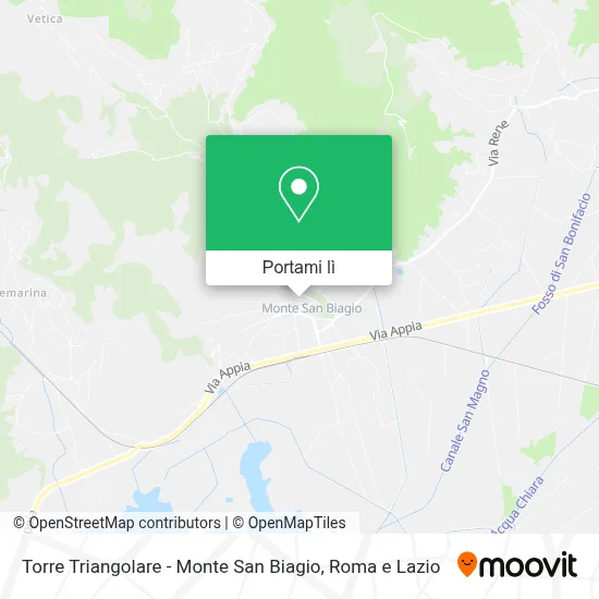 Mappa Torre Triangolare - Monte San Biagio