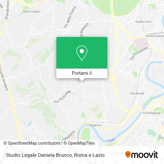 Mappa Studio Legale Daniela Brunco