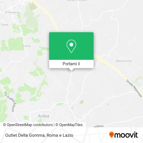 Mappa Outlet Della Gomma