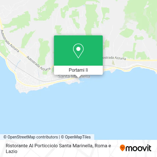 Mappa Ristorante Al Porticciolo Santa Marinella