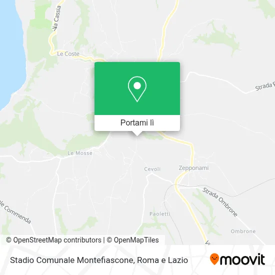 Mappa Stadio Comunale Montefiascone