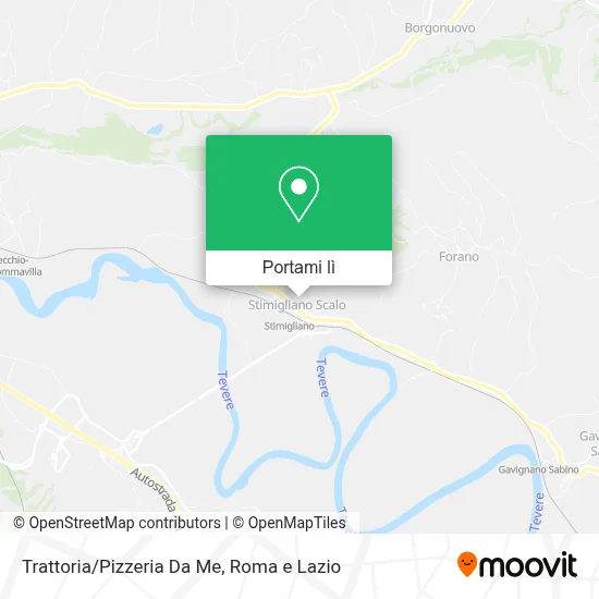 Mappa Trattoria/Pizzeria Da Me