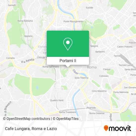Mappa Cafe Lungara