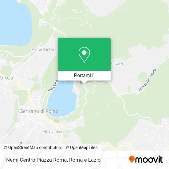 Mappa Nemi Centro Piazza Roma