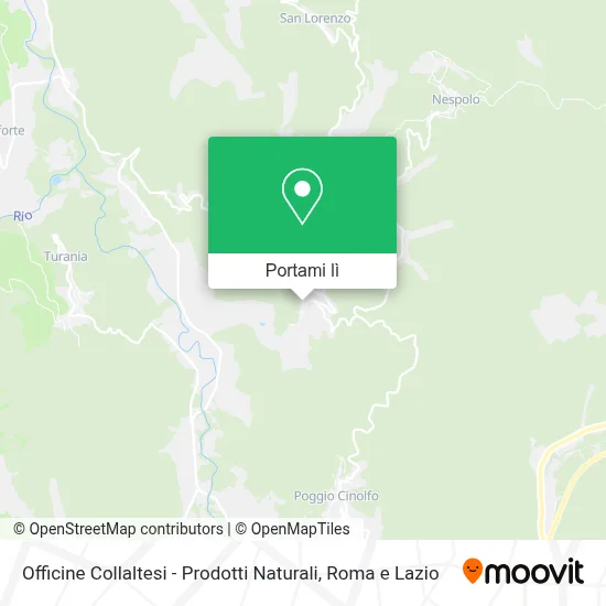 Mappa Officine Collaltesi - Prodotti Naturali