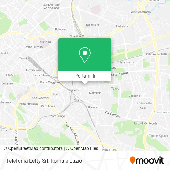 Mappa Telefonia Lefty Srl