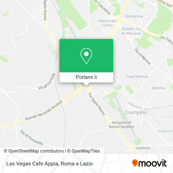 Mappa Las Vegas Cafe Appia