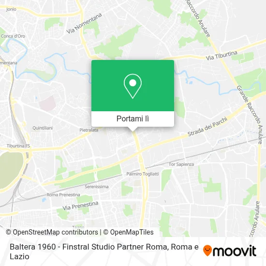 Mappa Baltera 1960 - Finstral Studio Partner Roma