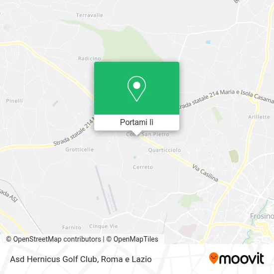 Mappa Asd Hernicus Golf Club