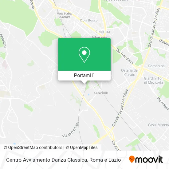 Mappa Centro Avviamento Danza Classica