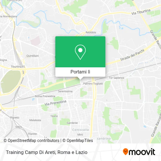 Mappa Training Camp Di Areti