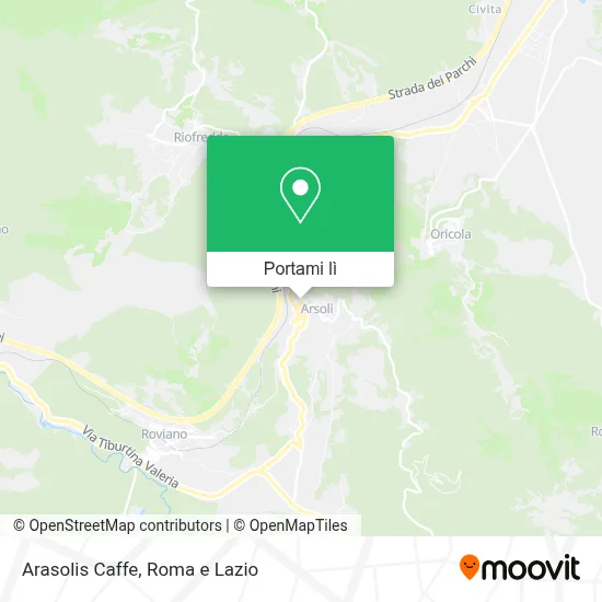 Mappa Arasolis Caffe