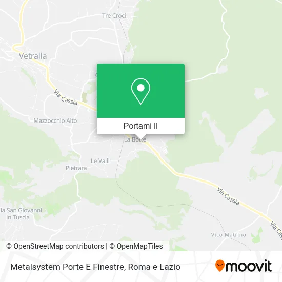 Mappa Metalsystem Porte E Finestre