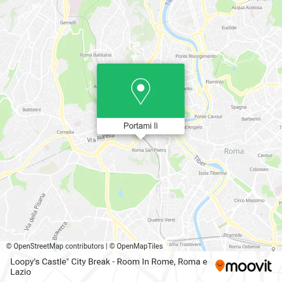Mappa Loopy's Castle" City Break - Room In Rome
