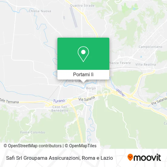 Mappa Safi Srl Groupama Assicurazioni