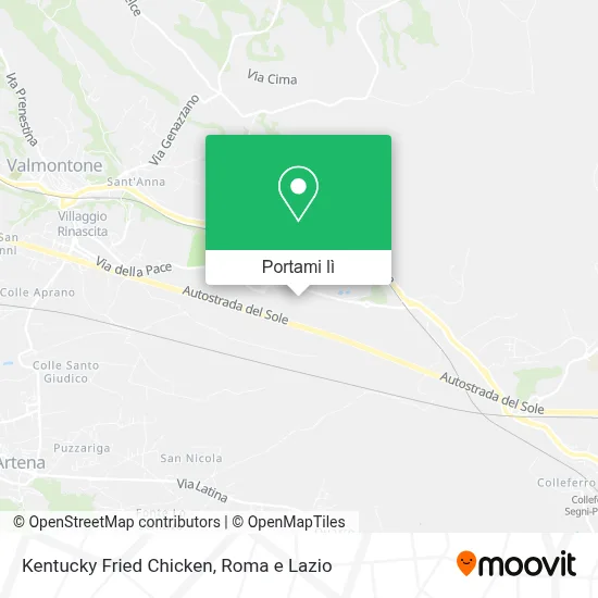 Mappa Kentucky Fried Chicken
